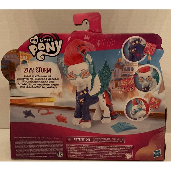 MY LITTLE PONY New Generation 6"‎ ZIPP STORM Figure Sparkle Adventures NEW - Picture 2 of 4